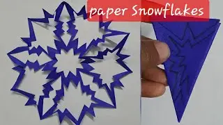 Snowflake Paper Craft | Paper Snowflake ❄️ ❄️ #snowflake  #papercraft