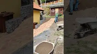 A day on the construction site. Clay welding. Terrain work.