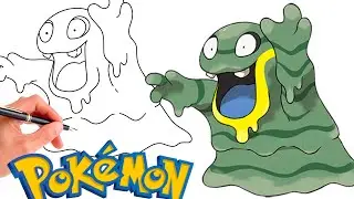 How To Draw ALOLAN GRIMER POKEMON | Alolan Pokemon
