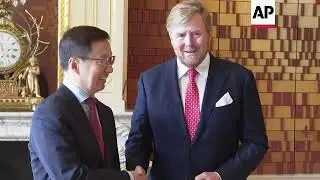 Dutch King Willem Alexander welcomes China vice pres.