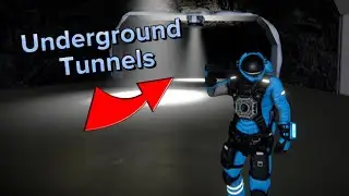 Space Engineers - How To Make a Tunnel (Easy Way)