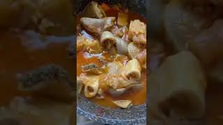 Gr&atilde;o de bico com dobrada e m&atilde;o de vaca.