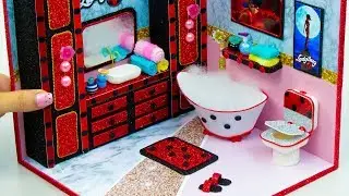 DIY Miniature Miraculous Ladybug Bathroom