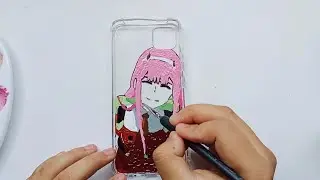 ZERO TWO - Darling in the franxx /Anime Phone Case Painting | Rain ART