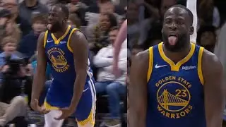 Draymond Green does big balls celly after clutch buckets to win vs Hornets 😂