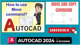 MOVE Command in AutoCAD 2024 How to Move Objects in AutoCAD
