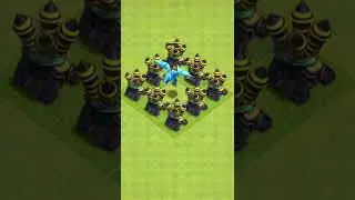 Dead zone of air defence vs all air elixir tropps#shorts #coc