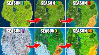 Evolution of Fortnite Map (Chapter 1)
