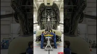 Witnessing the monumental precision required #shorts #aviation #tech #mechanic #bigmachines