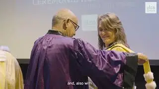 Jacqueline Evans : c&eacute;r&eacute;monie de remise du titre de Docteur Honoris Causa de l'ULCO