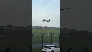 Storm Amy Aer Lingus at Dublin airport landing ￼