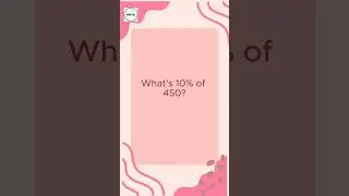 💯 The Percentage Challenge | Quick Math Trick #shorts