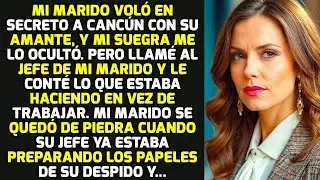 Mi Marido Voló En Secreto A Cancún Con Su Amante Y Mi Suegra Me Lo Ocultó Y... | HISTORIAS LA VIDA