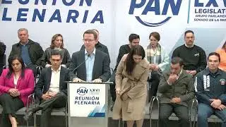 Conferencia de prensa de senadoras y senadores del Grupo Parlamentario del PAN
