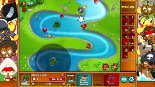 Lets Play Bloons Monkey City Bloon Beacon Camo Craziness River Terrain No Commentary