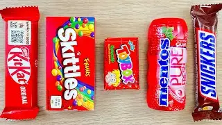 Rainbow Candy & Snickers | Visual Crunch Party 🌈🍫