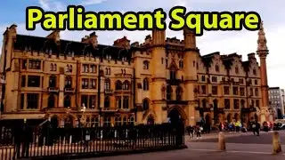 Walking tour of Parliament Square in London