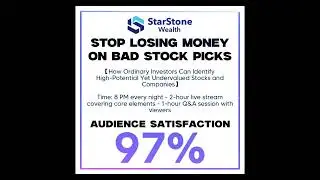 We shall be broadcasting live in the StarStone Wealth WhatsApp group &ndash; join now!