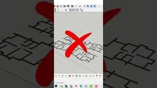 Quick way to push pull faces in Sketchup...#sketchup #sketchup3d #sketchuptutorials    #architect