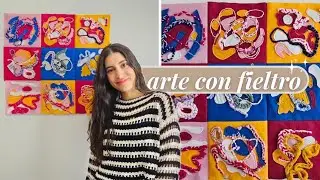 fieltro, crochet y bordado: mis experimentos con arte textil