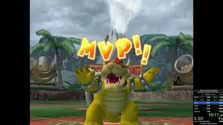 Mario Superstar Baseball Bowser Any% / All Characters Mushroom Cup 32:53 WR