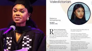SINGER BECCA VALEDICTORY SPEECH AS OVERALL BEST GRADUATING STUDENT AT UPSA