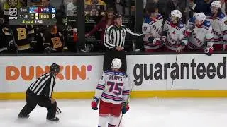 Artemi Panarin Throws Glove At Brad Marchand On The Bench After Trouba Scores!