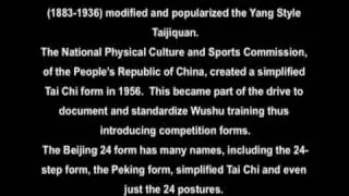 Tai Chi Chuan 24-Steps Beginners Written Intro Part 1