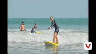Surfing at El Palmar