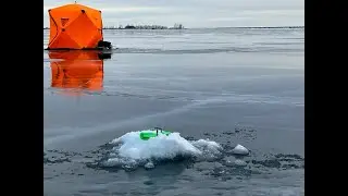 A guided Tour of my Amazon Budget Togarhow Insulated Ice Fishing Tent #icefishing #amazondeals #tent