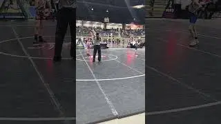 Oregon State Championships 10u 59lb Cons Semi Finals Mattix won 12-0 MD #wrestling ##youthwrestling 