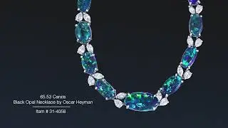 Black Opal Necklace by Oscar Heyman | M.S. Rau