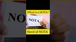 What is a NOTA | Need of NOTA in India #nota #election2024 #nextpm #nextpmofindia #bjp #congress
