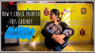 How I chalk painted a cabinet ~ Beginner's Process
