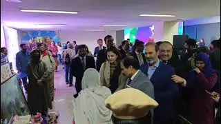 Honourable secretary social welfare visited stall of sanatzarmodeltown at state bank of pakistan