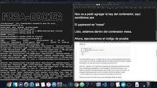 Instalar mesa docker en MacOS