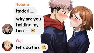 POV: WHat if Yuji and Nobara Got Locked in a Bathroom | Jujutsu Kaisen IG DM Skit