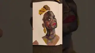 This is astounding 😌 😍  #Sketchbookpainting #femaleportrait 🎨