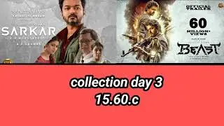 sarkar movie vs beast movie comparing worldwide box office collection @Comparingmedia