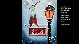 Learn to paint Lamppost Steps