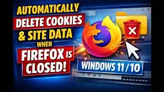 How to Automatically Delete Cookies and Site Data when Firefox is Closed on Windows 11 or 10?