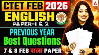 CTET English Classes 2026 | CTET English Previous Year Questions |CTET English Paper1&2 By Nidhi Mam