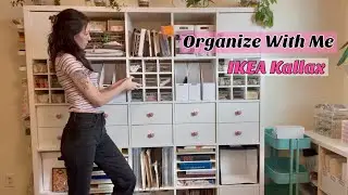 Organize with me : Ikea Kallax : Small diecuts, stickers, ephemera 