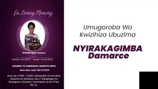 Umugoroba wo Kwizihiza Ubuzima bwa NYIRAKAGIMBA Damarce