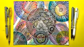 Marvelous Circular Zentangle Art || witness the Incredible Transformation!
