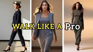 Attractive Walking Style For Girls! Walk Like A Leader In Heels ! CONFIDENT Runway Model Walk