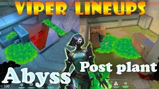 Top 10 New Abyss Viper Post Plant Lineups | Viper Lineups Abyss | Valorant Tips & Tricks