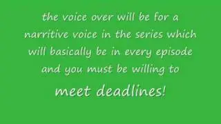 sims 2 series VOICE OVER AUDITION!!