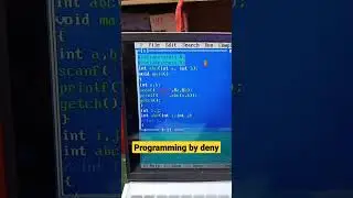 #Adding program in C // #Turbo C adding programming #coading #programming #turboc #vscode #shorts