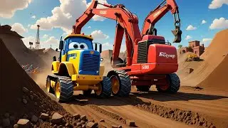 Dig Dig Digger on the Job | Construction Song for Kids | Nursery Rhymes and Learning Songs